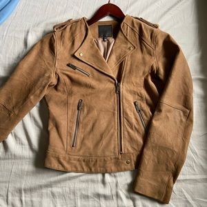Joie Lexandra Suede Motorcycle Jacket - size S